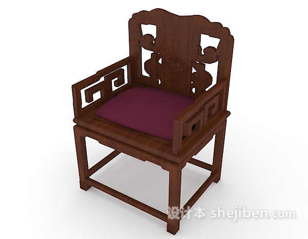 免费清代家居椅3d模型下载