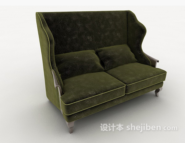免费简单欧式家居沙发3d模型下载
