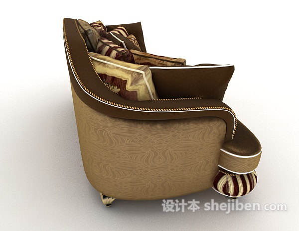 设计本高档居家欧式沙发3d模型下载