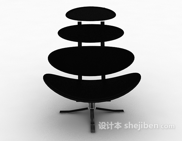 现代风格个性休闲躺椅3d模型下载