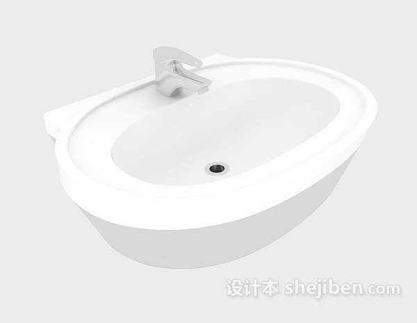 家居浴室洗手池3d模型下载