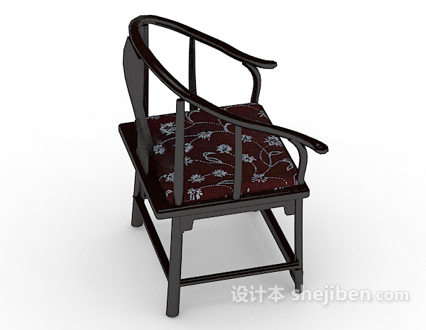 设计本传统中式扶手椅3d模型下载