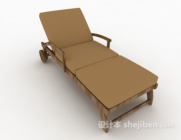 免费简单休闲躺椅3d模型下载
