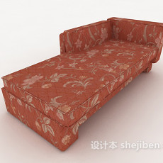 花纹躺椅沙发3d模型下载
