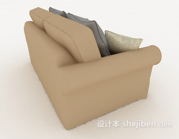 免费家居双人沙发3d模型下载