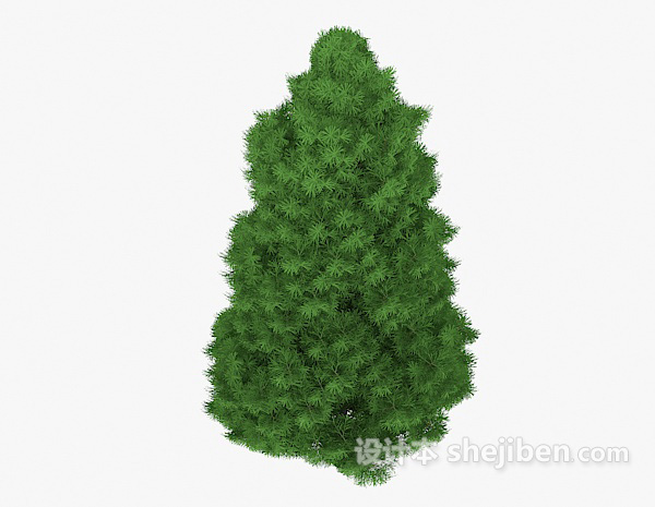 设计本绿色松树3d模型下载