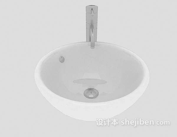 现代风格洗手池、洗脸池3d模型下载