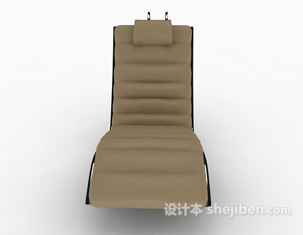现代风格现代简约棕色休闲椅3d模型下载