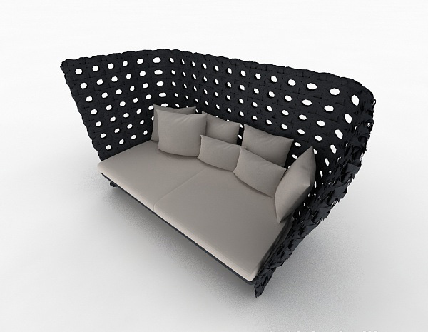 家居型简单沙发3d模型下载