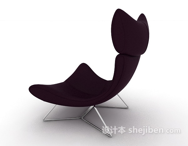 设计本U型休闲椅3d模型下载