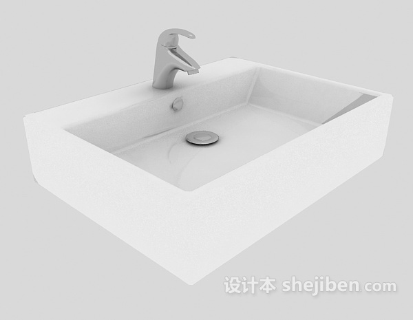 简单洗手池3d模型下载
