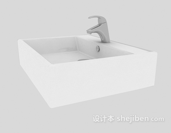 设计本简单洗手池3d模型下载