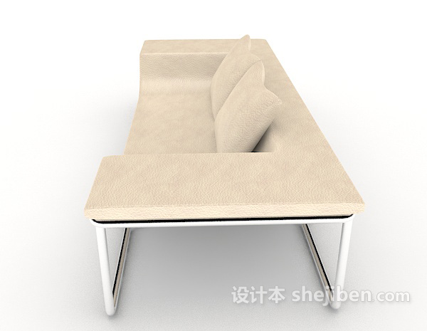 设计本个性简约长休闲椅子3d模型下载
