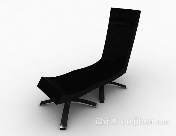 黑色简单休闲椅