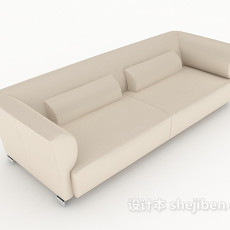 家庭简单多人沙发3d模型下载
