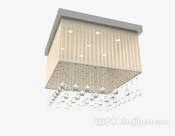 设计本简单居家现代吊灯3d模型下载