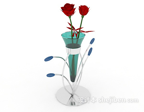 现代居家装饰花瓶3d模型下载