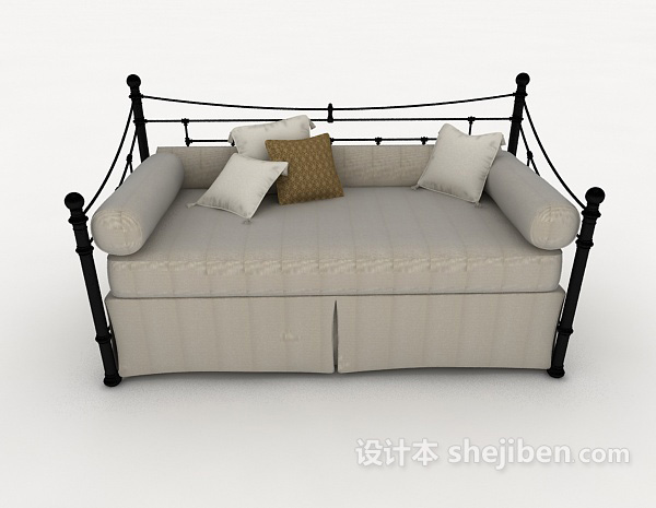 现代风格灰色个性沙发3d模型下载