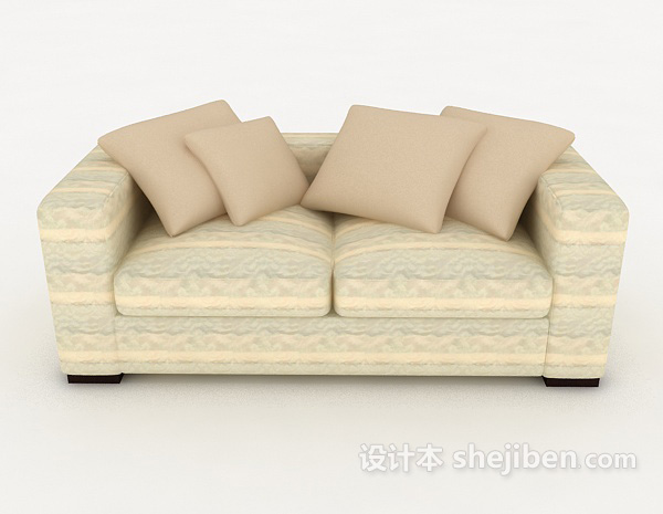 田园风格田园清新型沙发3d模型下载