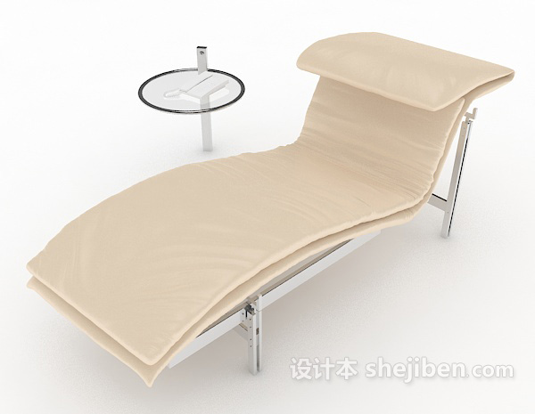 设计本白色简单休闲椅3d模型下载