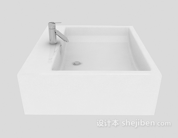 设计本简单家居洗手池3d模型下载