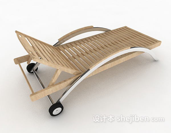 免费现代沙滩躺椅3d模型下载