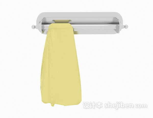 现代风格毛巾挂件3d模型下载