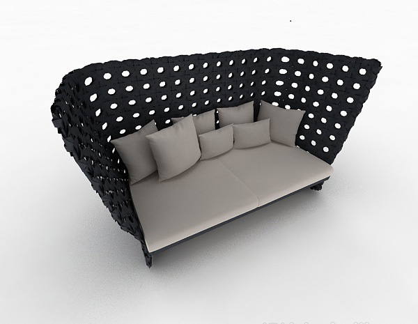 免费家居型简单沙发3d模型下载