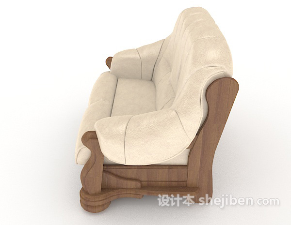 设计本欧式居家高档单人沙发3d模型下载
