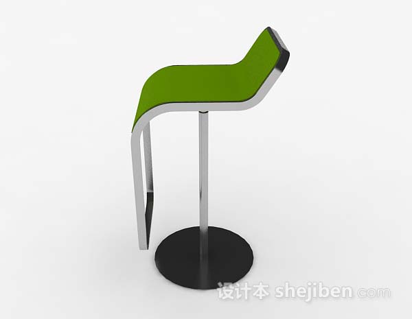 免费绿色休闲简约椅子3d模型下载