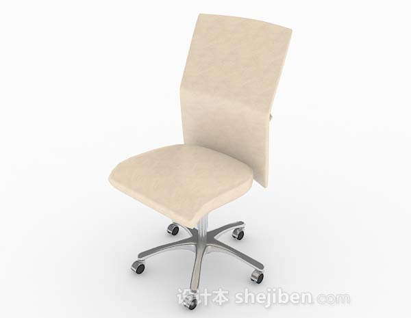 现代风格现代黄色休闲椅3d模型下载
