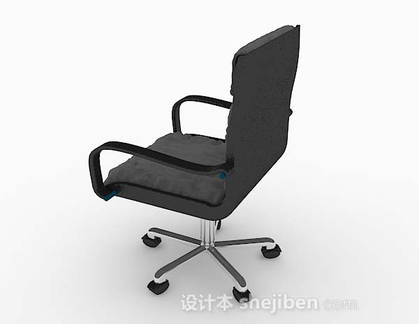 设计本灰色办公椅子3d模型下载