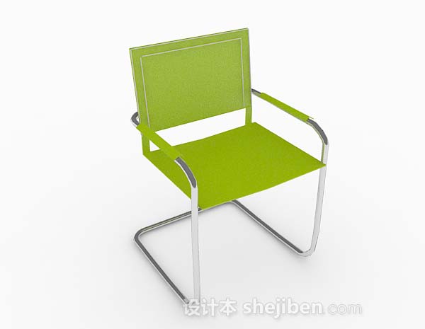 现代简约绿色家居椅3d模型下载