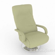 现代米黄色休闲椅子3d模型下载