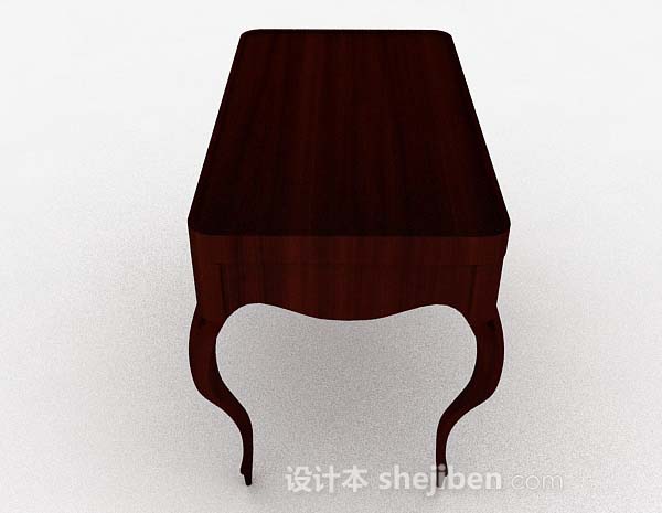 免费木质棕色个性桌子3d模型下载