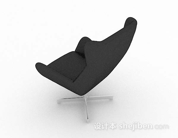 设计本黑色办公椅子3d模型下载
