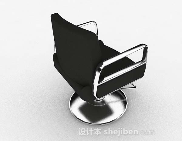 设计本黑色休闲椅3d模型下载