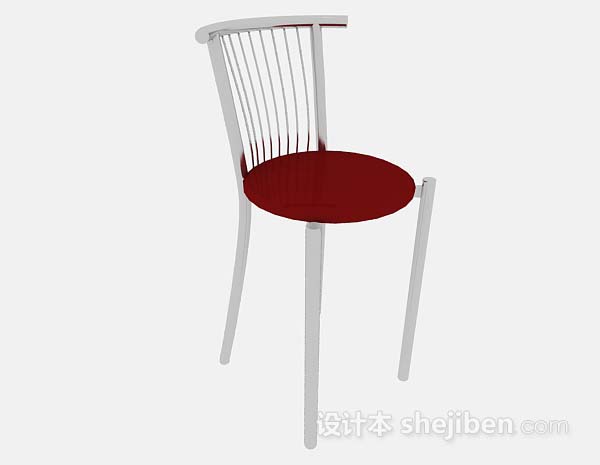 现代风格现代金属简约休闲椅3d模型下载