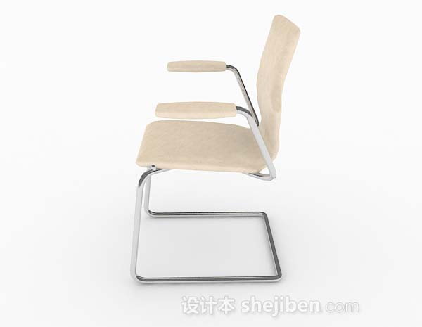 免费现代简约黄色椅子3d模型下载