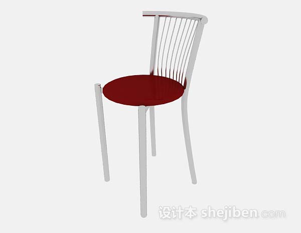 现代金属简约休闲椅3d模型下载