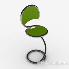 现代个性绿色休闲椅3d模型下载