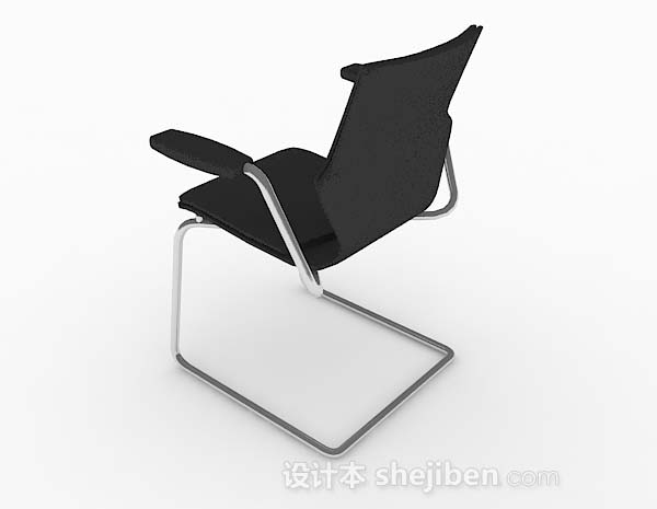 设计本现代黑色简约椅子3d模型下载