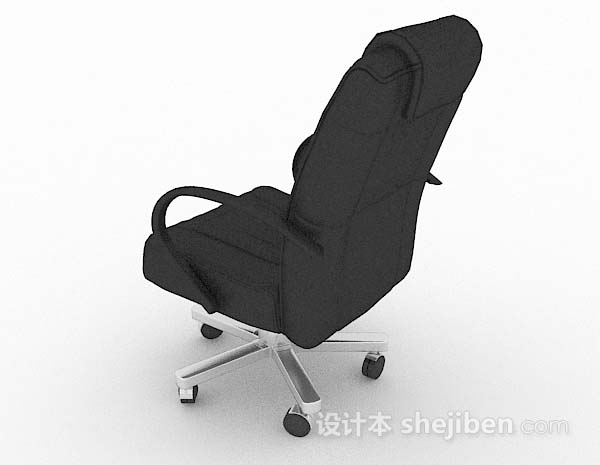 设计本高档黑色办公椅3d模型下载