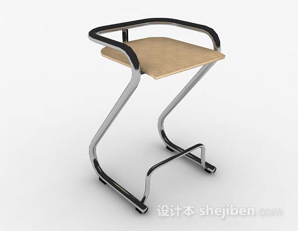 现代简约金属吧台椅子3d模型下载