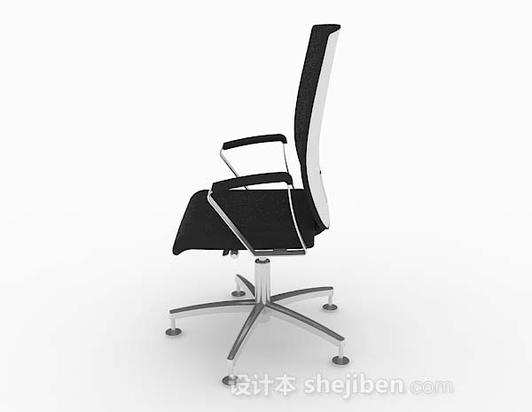 免费家居黑色休闲椅子3d模型下载