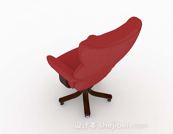 设计本现代红色高档椅子3d模型下载