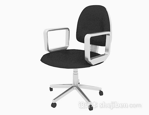 现代风格滑轮式现代简约办公椅3d模型下载
