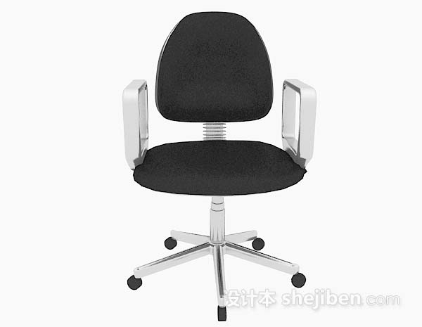 滑轮式现代简约办公椅3d模型下载