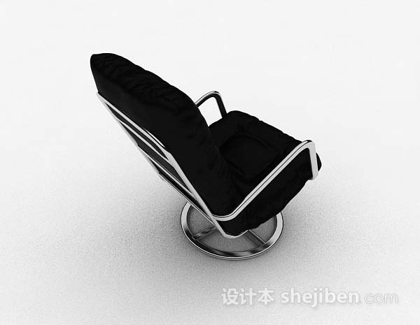 设计本黑色简单家居椅子3d模型下载