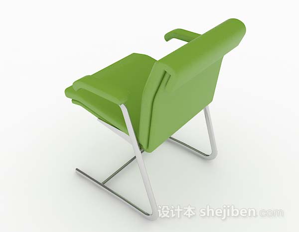 设计本绿色简约家居椅子3d模型下载